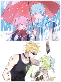 蛋仔蓝粉，魔绿